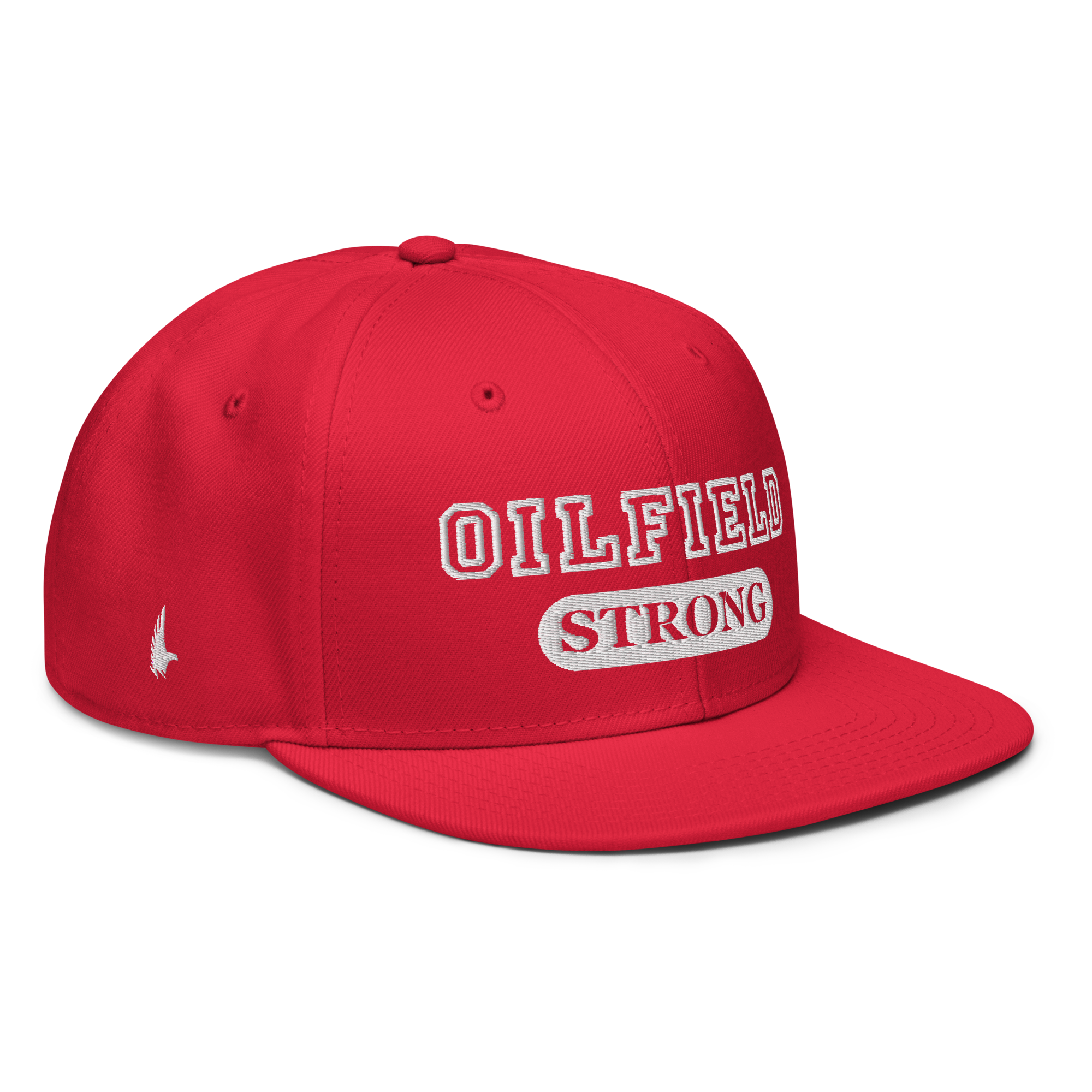 Oilfield Strong Snapback Hat - Red - Loyalty Vibes