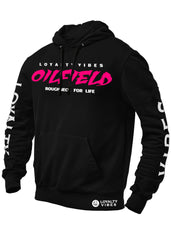 Oilfield Roughneck Hoodie Black / Pink / White - Loyalty Vibes