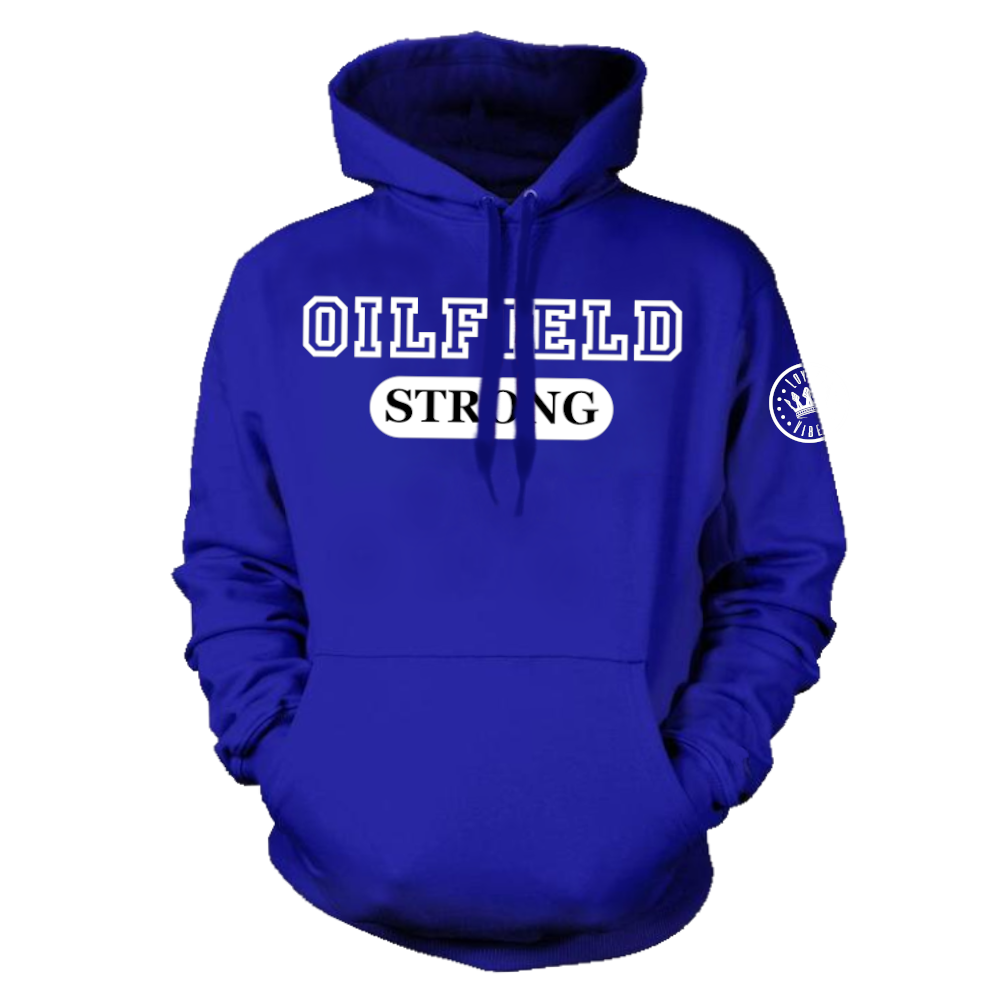 Oilfield Strong Pullover Hoodie - Blue - Loyalty Vibes