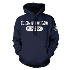 Oilfield Strong Pullover Hoodie Navy - Loyalty Vibes