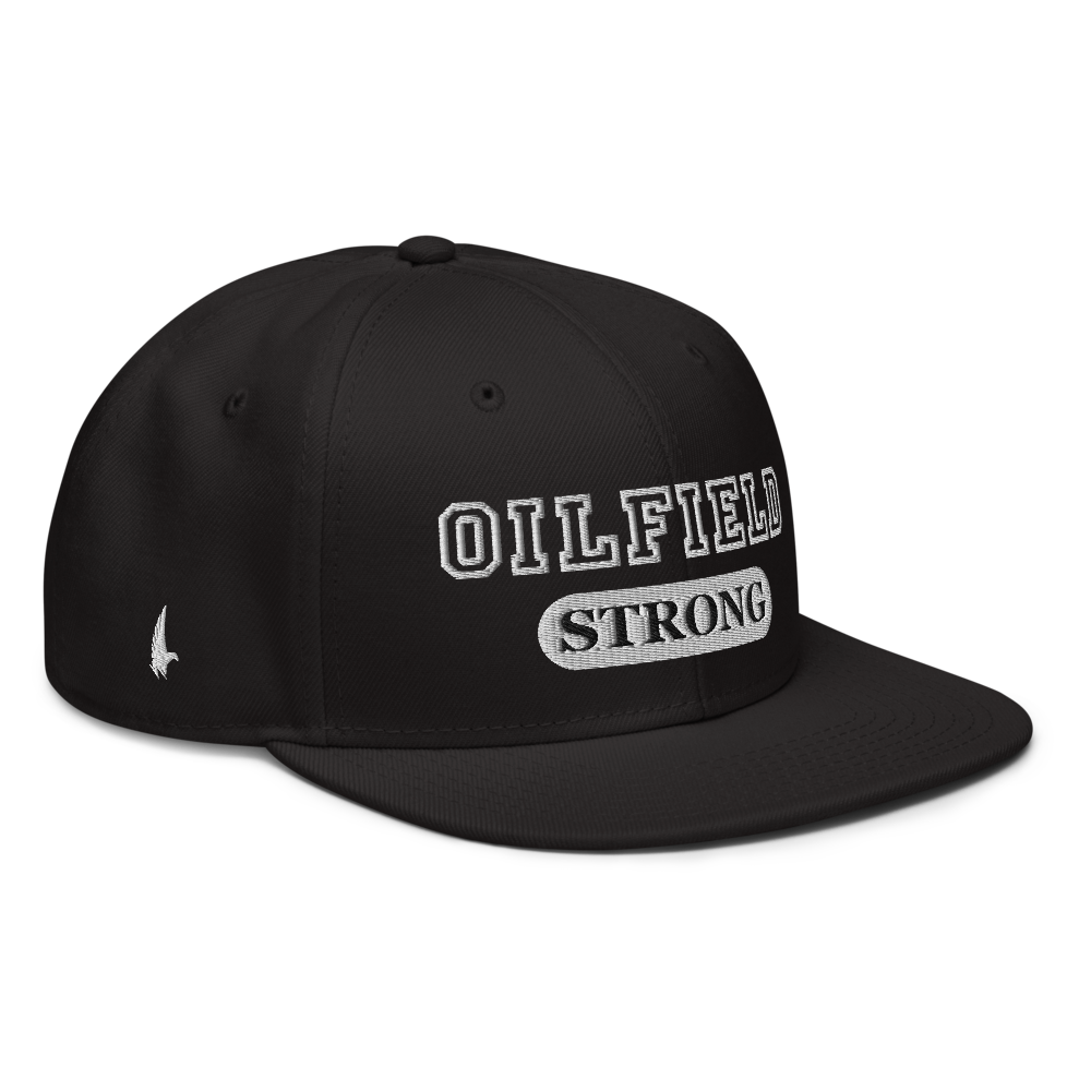 Oilfield Strong Snapback Hat Black - Loyalty Vibes