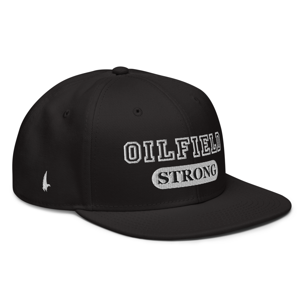 Oilfield Strong Snapback Hat - Black - Loyalty Vibes