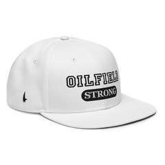 Oilfield Strong Snapback Hat White - Loyalty Vibes