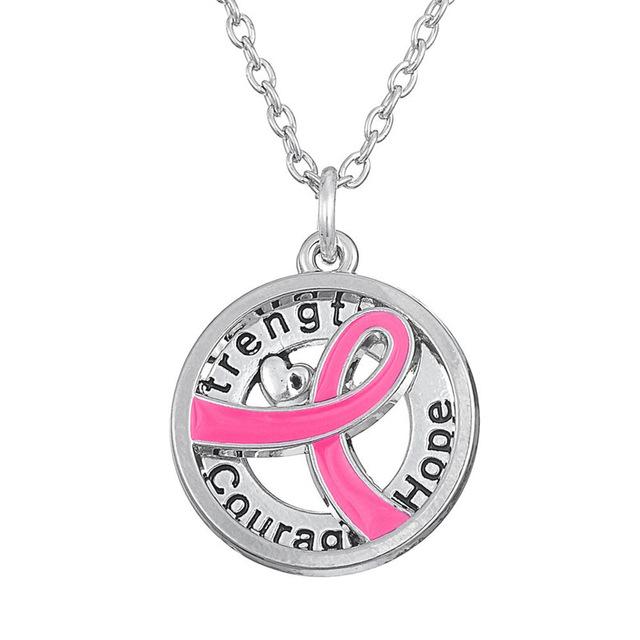 Breast Cancer Necklace - pink - Loyalty Vibes
