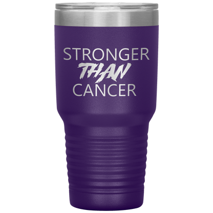 Stronger Than Cancer Ninja Tumbler Purple