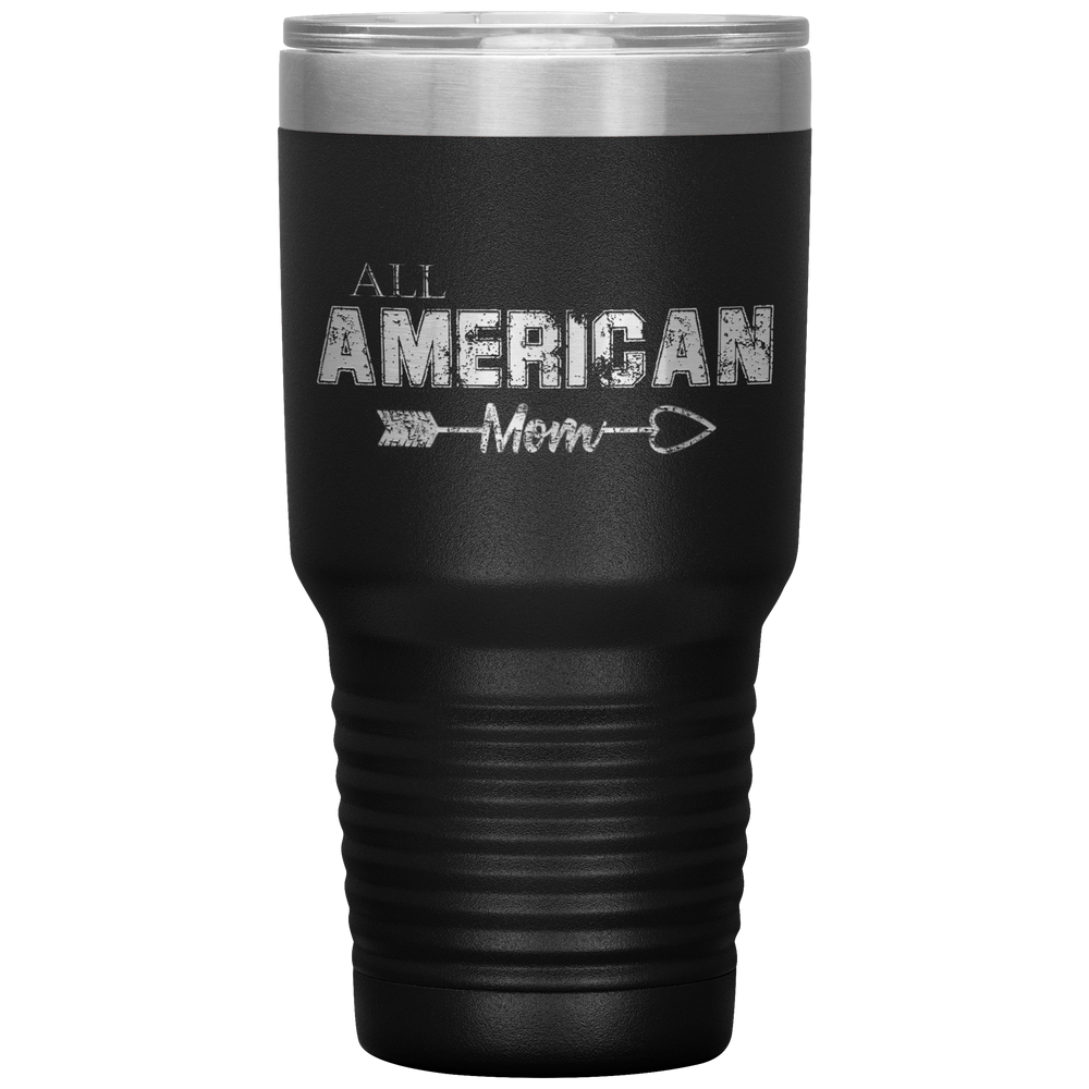All American Mom Tumbler Black - Loyalty Vibes