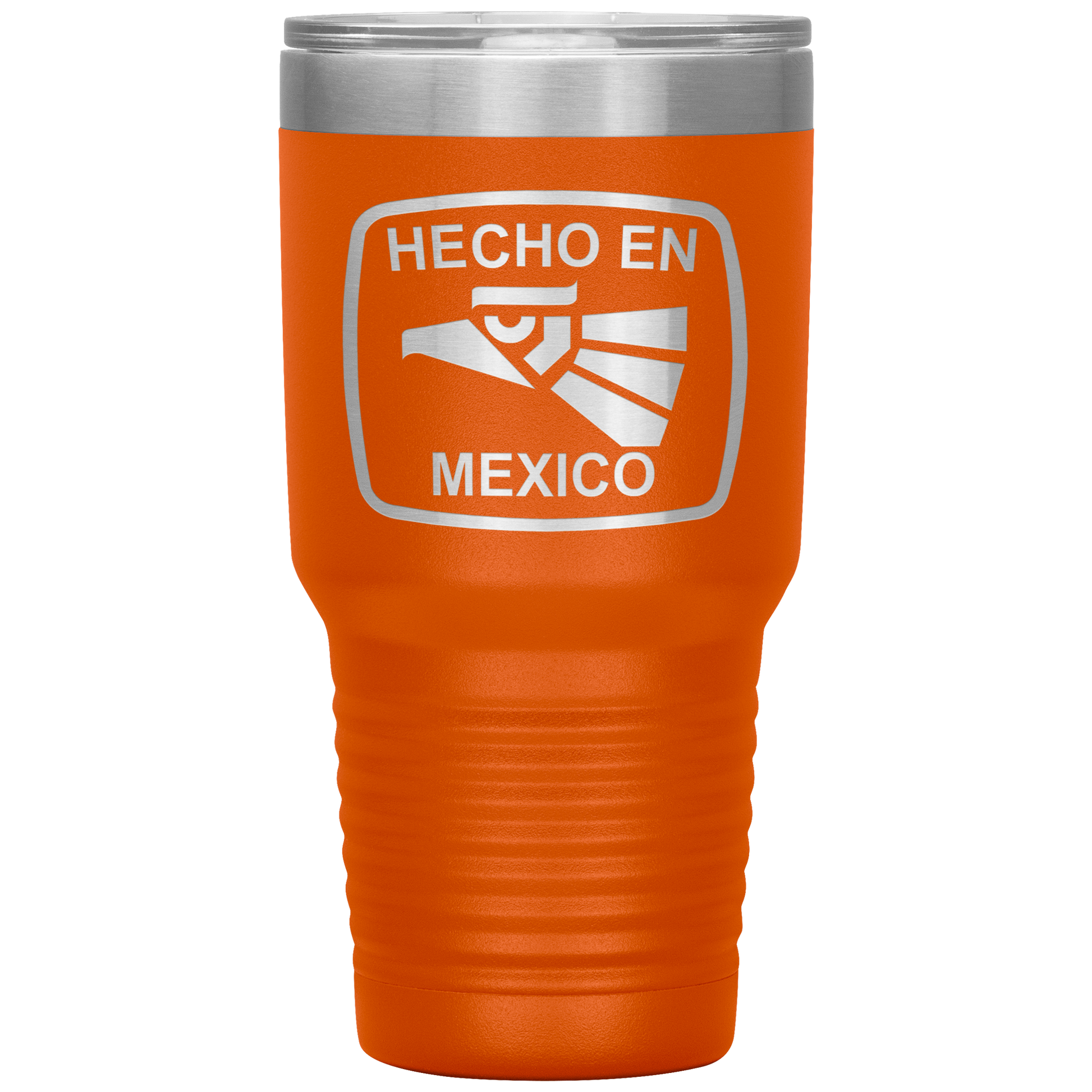 Hecho En Mexico Tumbler Orange
