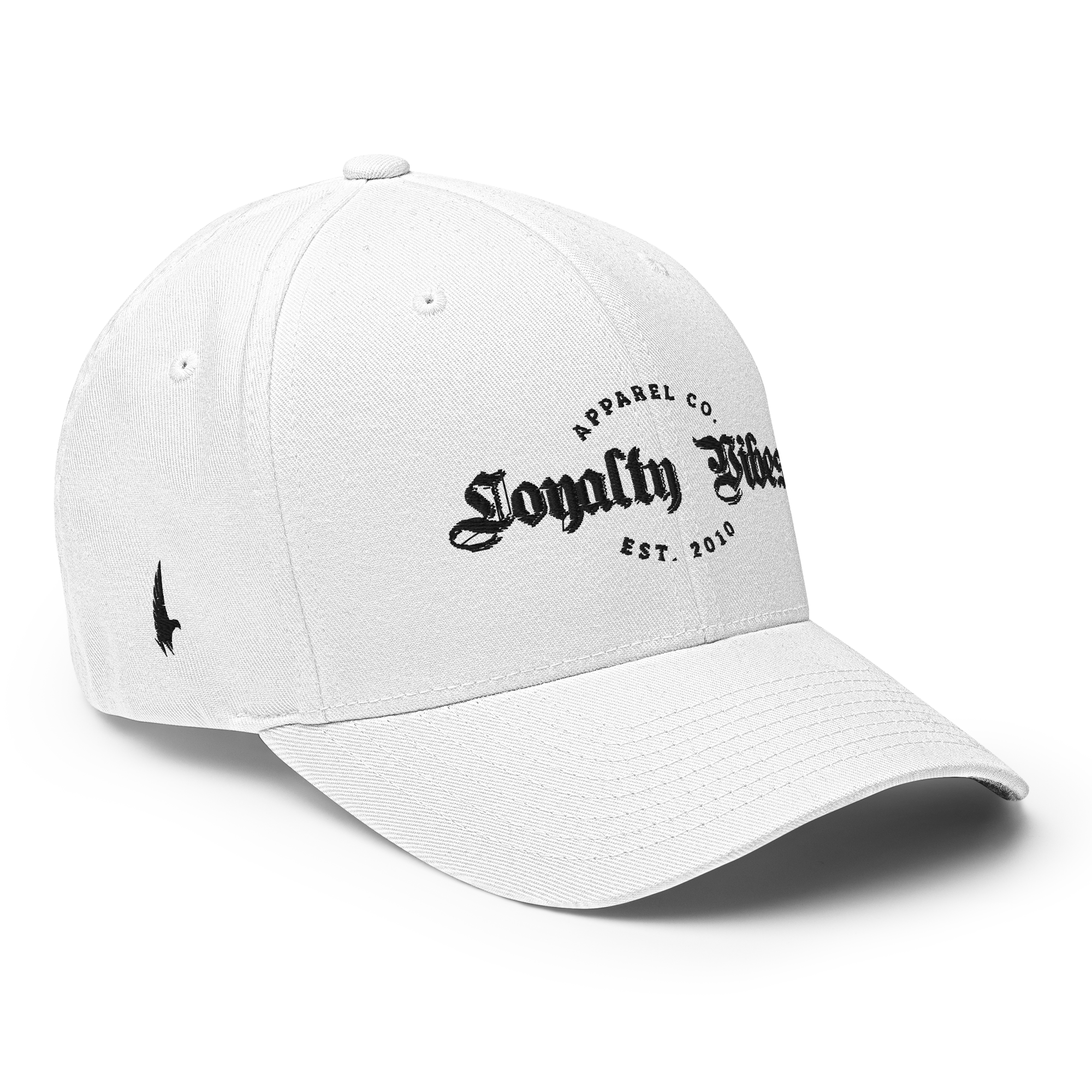 Razor Logo Fitted Hat - White - Loyalty Vibes