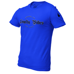 Razor Logo Tee blue - Loyalty Vibes