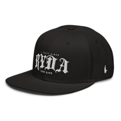 Ryda For Life Snapback Hat Black - Loyalty Vibes
