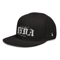 Ryda For Life Snapback Hat - Black - Loyalty Vibes