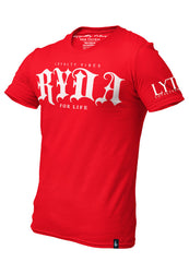 Ryda For Life Graphic T-Shirt Red - Loyalty Vibes