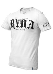 Ryda For Life Graphic T-Shirt White - Loyalty Vibes