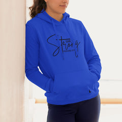 She Is Strong Hoodie Blue - Loyalty Vibes