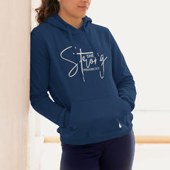 She Is Strong Hoodie Navy - Loyalty Vibes