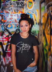She Is Strong Tee Black - Loyalty Vibes