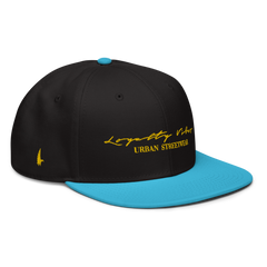 Loyalty Vibes Snapback Hat Aqua blue / Black / Black - Loyalty Vibes