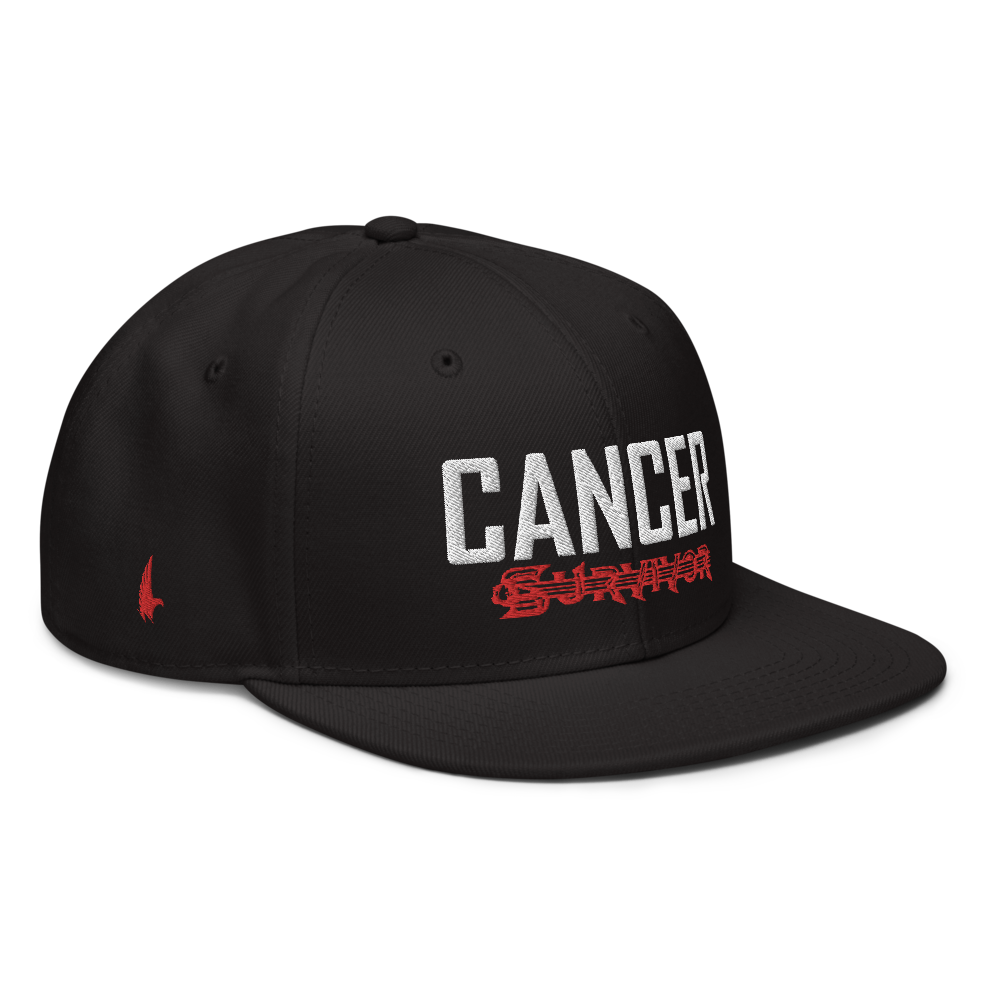 Cancer Survivor Tattoo Snapback Hat Black OS - Loyalty Vibes