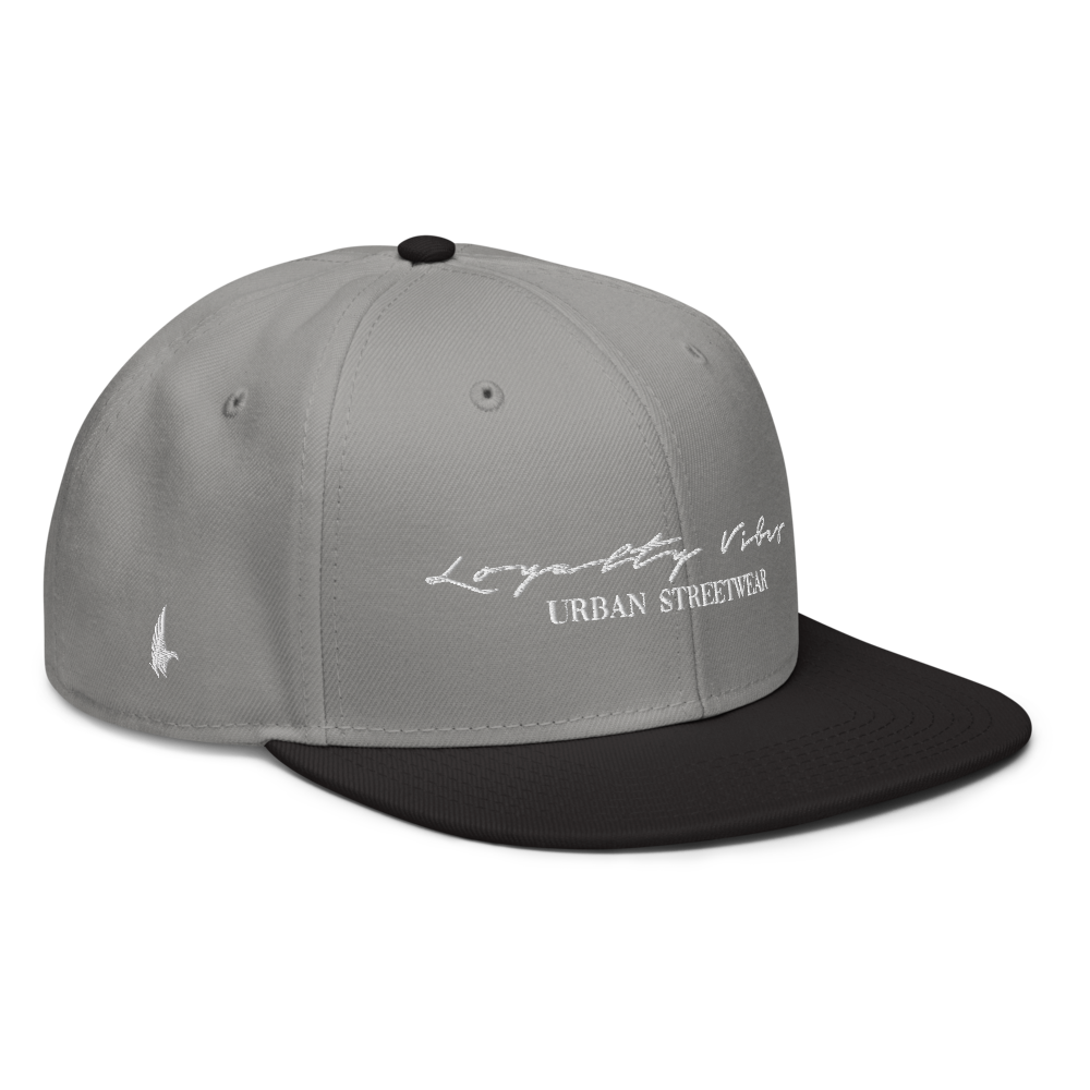 Classic Logo Snapback Hat - Black / Gray / Gray - Loyalty Vibes