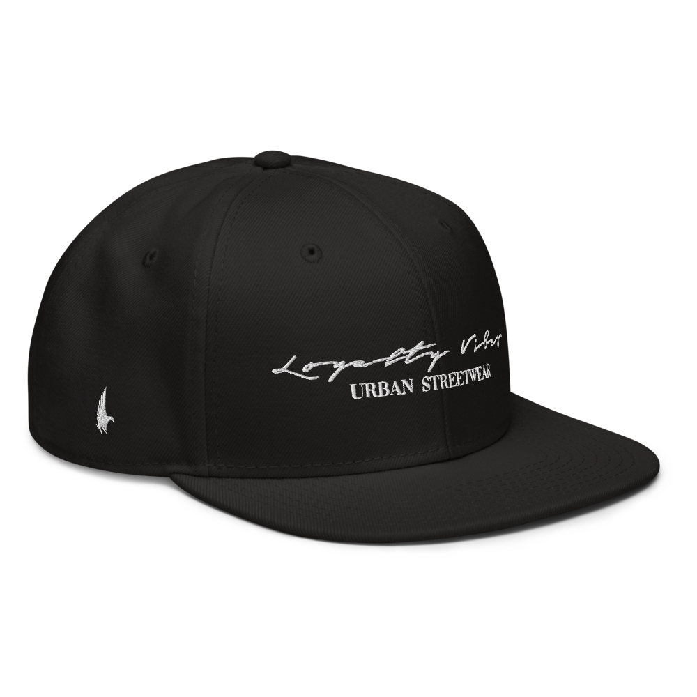 Classic Logo Snapback Hat - Black - Loyalty Vibes