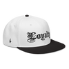 Loyalty Snapback Hat White Black Black OS - Loyalty Vibes