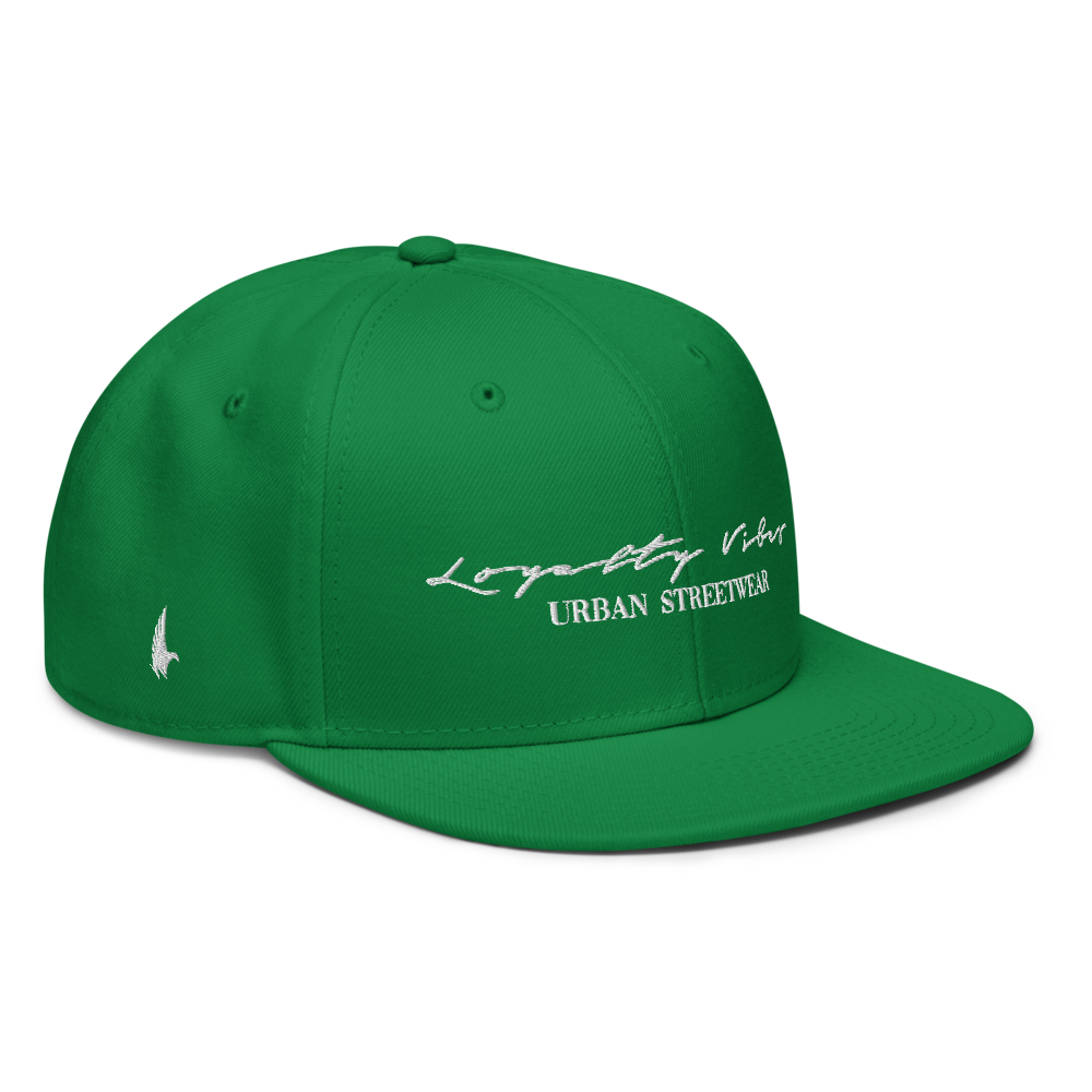 Classic Logo Snapback Hat - Kelly Green - Loyalty Vibes