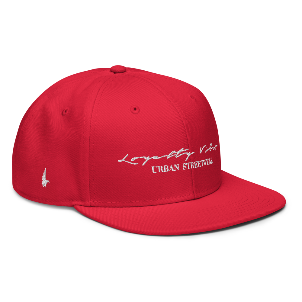 Classic Logo Snapback Hat - Red - Loyalty Vibes