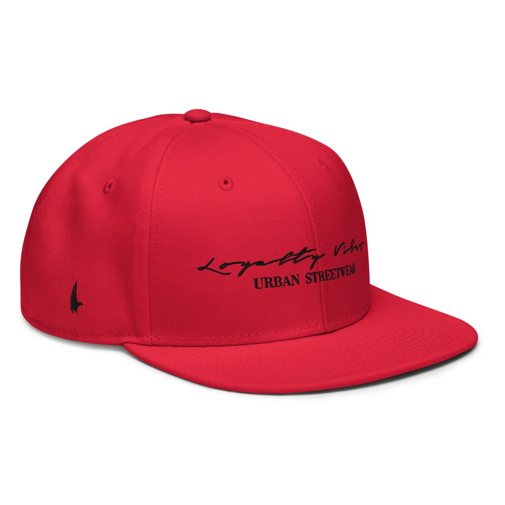Classic Logo Snapback Hat - Red - Loyalty Vibes