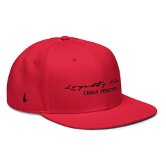 Classic Logo Snapback Hat Red - Loyalty Vibes