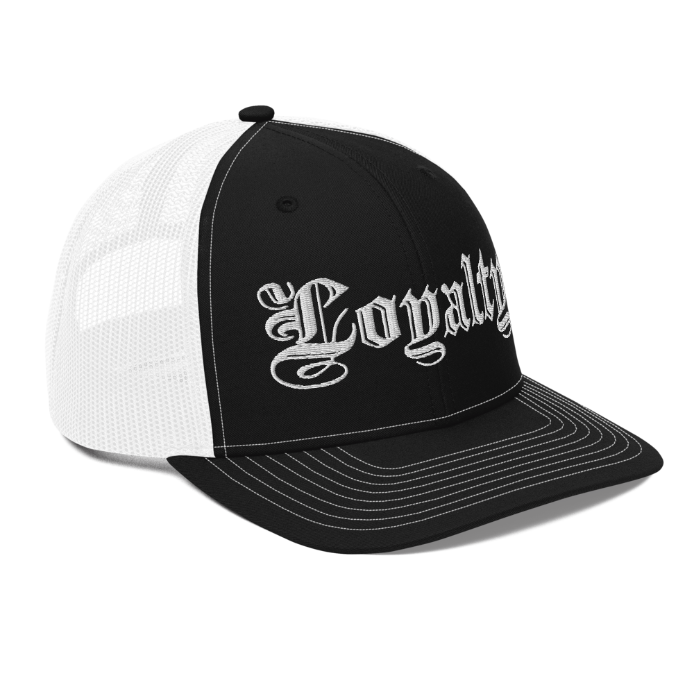 Loyalty Trucker Hat Black / White - Loyalty Vibes