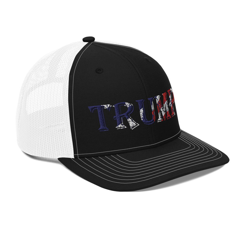 American Trump Trucker Hat - Black / White - Loyalty Vibes
