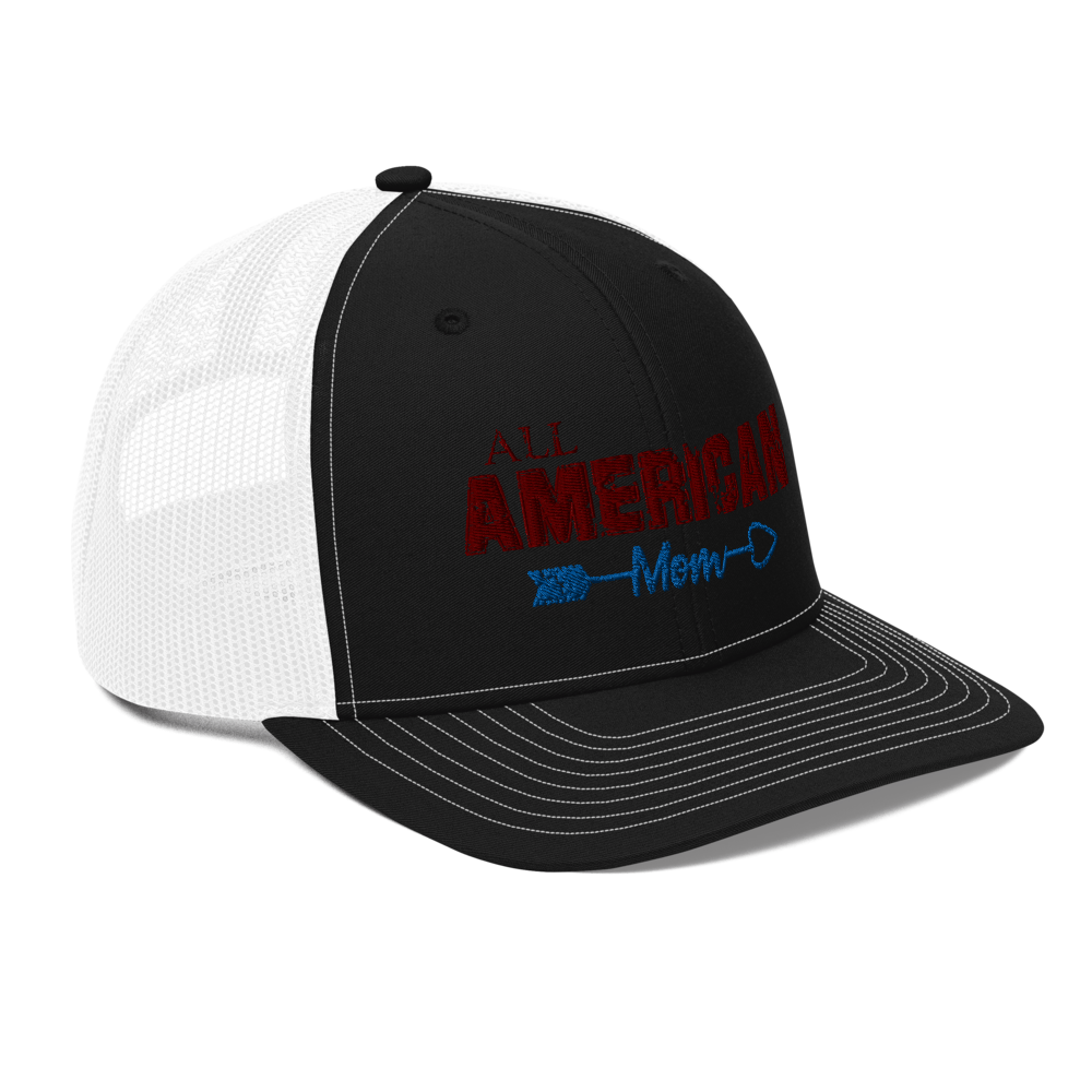 All American Mom Trucker Hat - Black / White OS - Loyalty Vibes