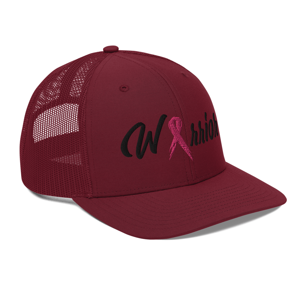 Breast Cancer Warrior Trucker Hat - Cardinal - Loyalty Vibes