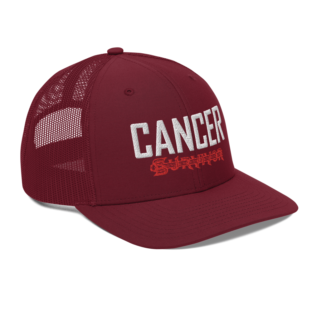 Cancer Survivor Tattoo Trucker Hat - - Loyalty Vibes