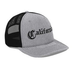 California Trucker Hat Heather Grey / Black - Loyalty Vibes