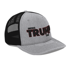 Trump Strong Trucker Hat Heather Grey / Black - Loyalty Vibes