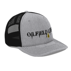 Oilfield Life Trucker Hat Heather Grey / Black - Loyalty Vibes