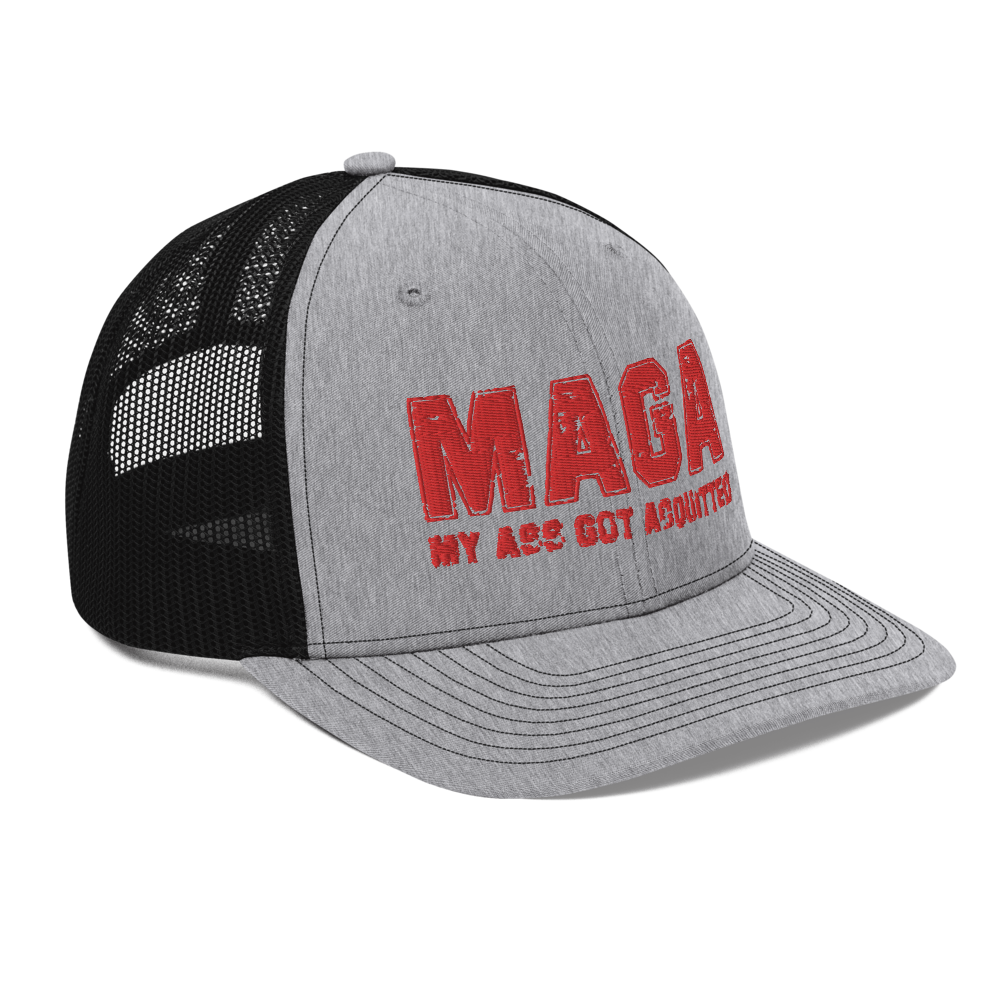 Sports MAGA Trucker Hat - Heather Grey / Black - Loyalty Vibes
