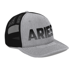 Aries Trucker Hat Heather Grey / Black - Loyalty Vibes