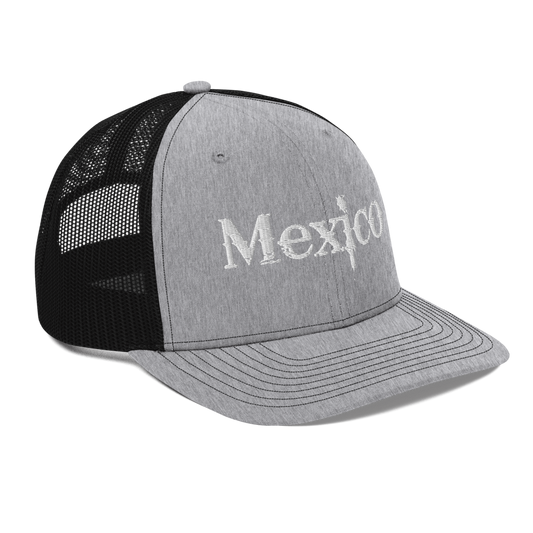 Loyalty Vibes Mexico Trucker Hat Heather Grey Black Loyalty Vibes