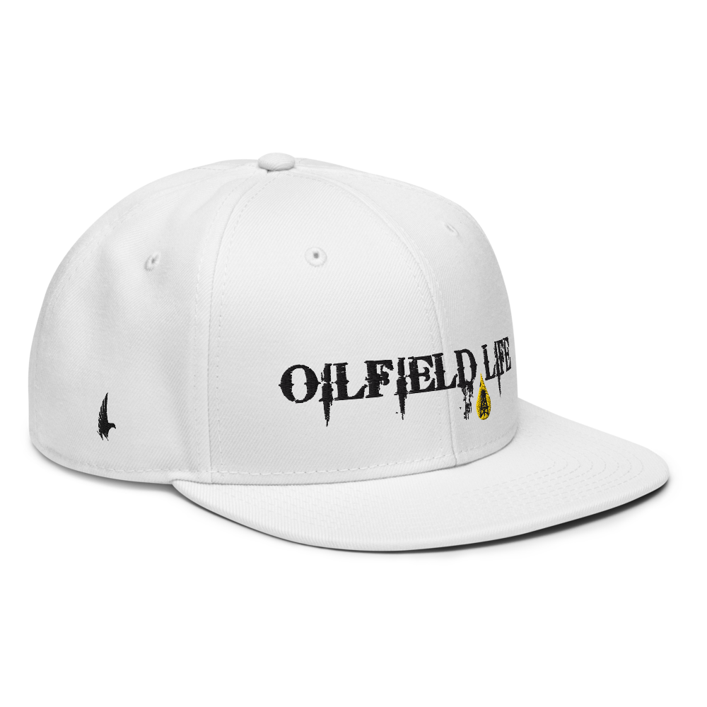 Oilfield Life Snapback Hat - White OS - Loyalty Vibes