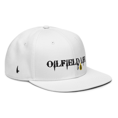 Oilfield Life Snapback Hat White - Loyalty Vibes