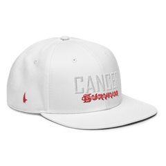 Cancer Survivor Tattoo Snapback Hat White OS - Loyalty Vibes