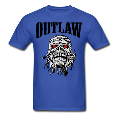 Skull Crushing Bone And Skull T-Shirt royal blue - Loyalty Vibes