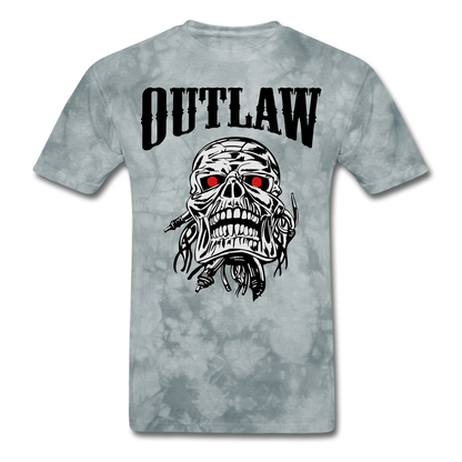 Skull Crushing Bone And Skull T-Shirt grey tie dye - Loyalty Vibes