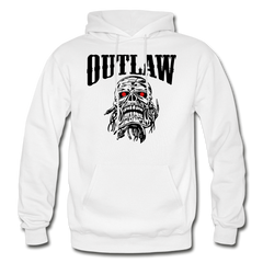 Men's Outlaw Skull Hoodie white - Loyalty Vibes
