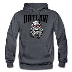 Men's Outlaw Skull Hoodie charcoal gray - Loyalty Vibes