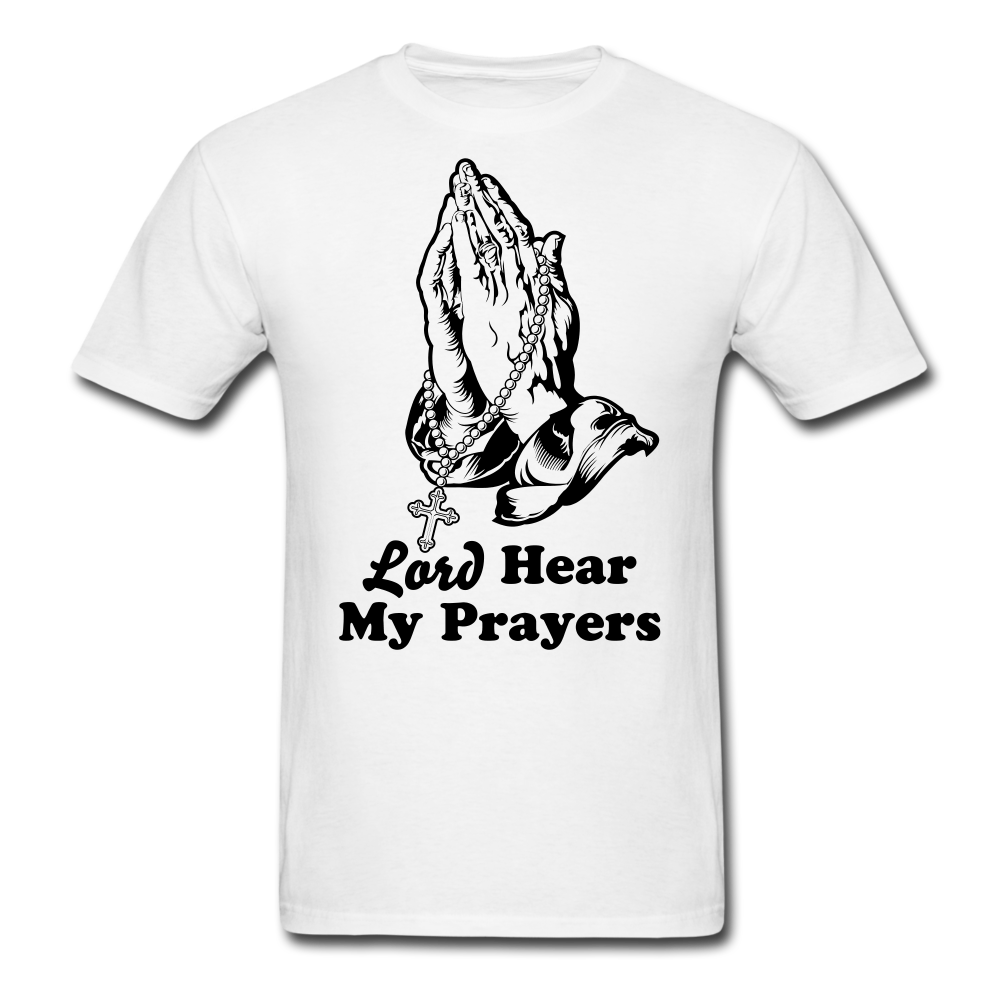 My Prayers Men's T-Shirt white - Loyalty Vibes