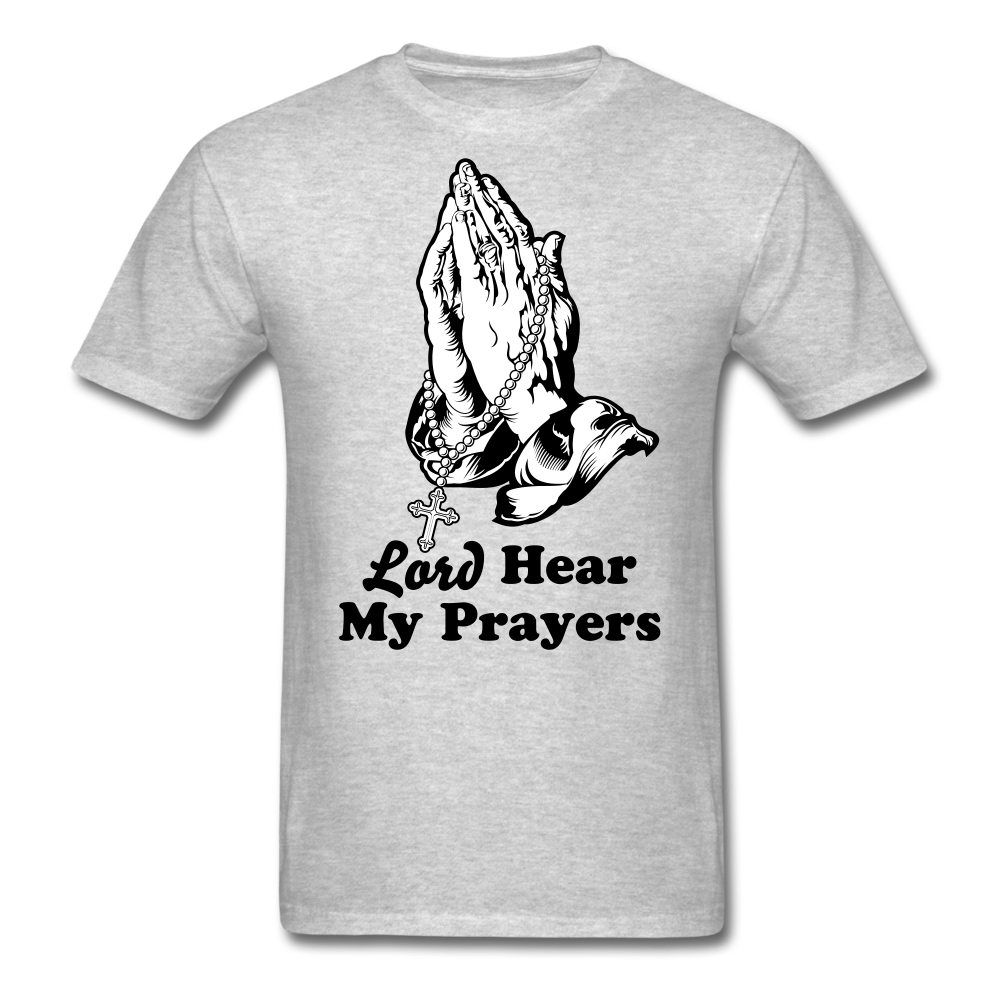My Prayers Men's T-Shirt heather gray - Loyalty Vibes