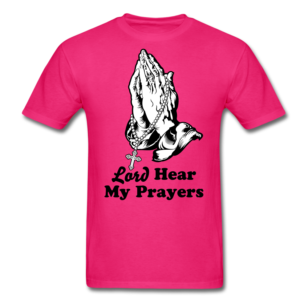 My Prayers Men's T-Shirt fuchsia - Loyalty Vibes